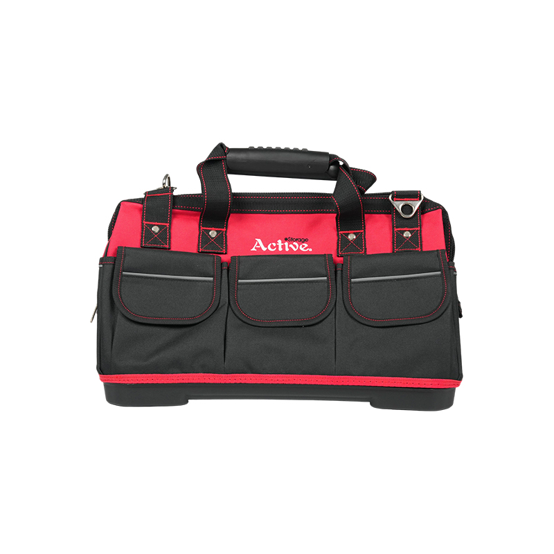 Bolsa de herramientas de fondo duro con mango de plástico de carga extra alta Bolsa de herramientas de fondo duro con mango de plástico de carga extra alta