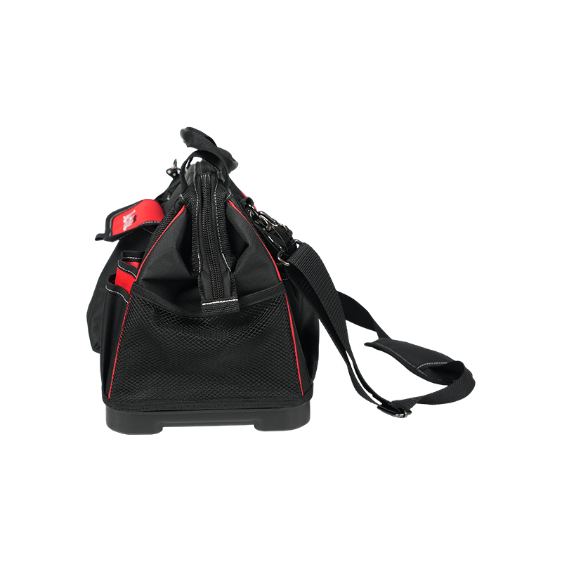 Bolsa de almacenamiento de herramientas de fondo duro y resistente con marco metálico Bolsa de almacenamiento de herramientas de fondo duro y resistente con marco metálico