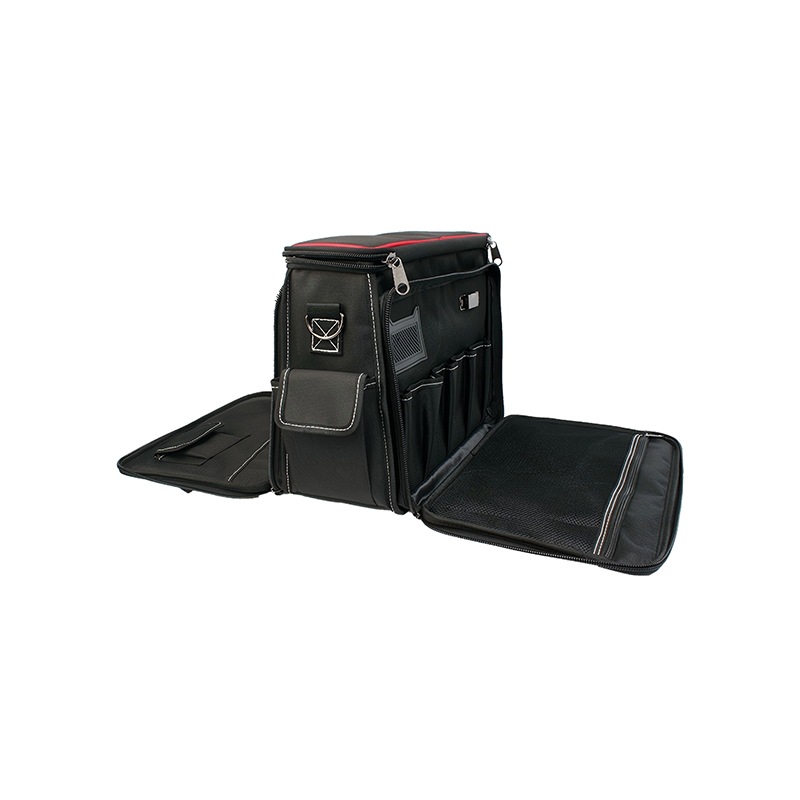 Bolso de mano de electricista de alta capacidad con apertura de doble cara Bolso de mano de electricista de alta capacidad con apertura de doble cara