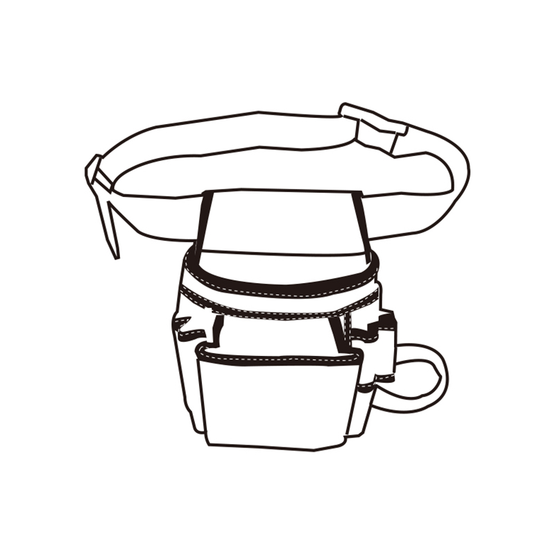 Bolsa para herramientas de electricista con clip para cinturón Juego de cinturones de trabajo de alta resistencia Bolsa para herramientas de electricista con clip para cinturón Juego de cinturones de trabajo de alta resistencia