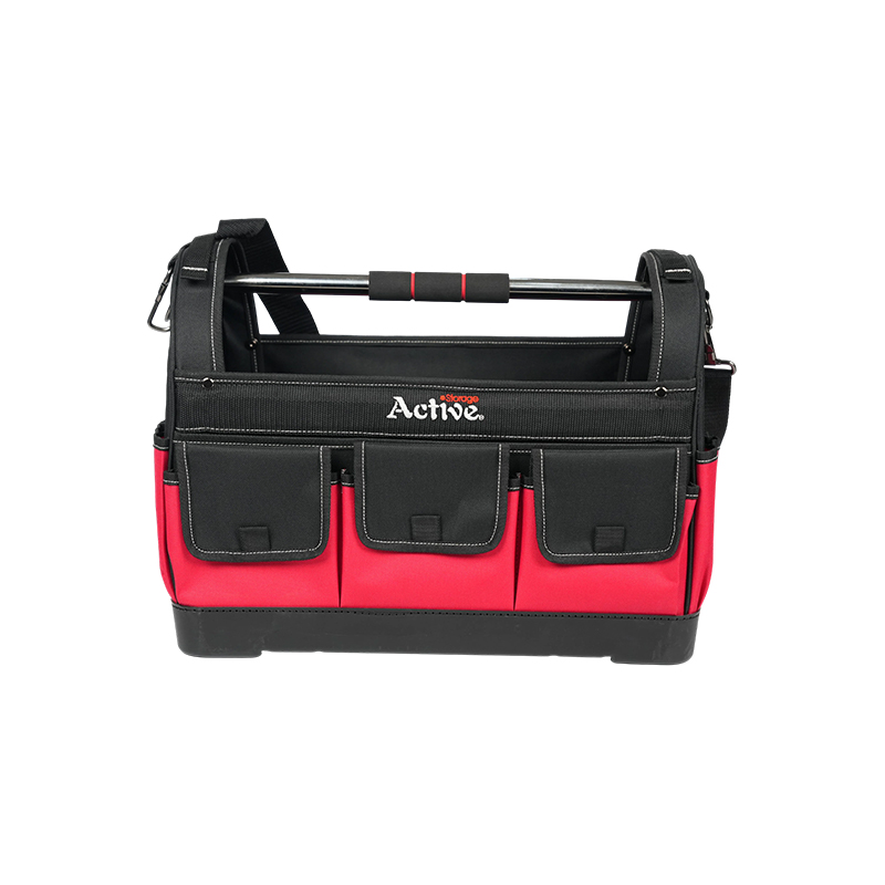 Bolsa de herramientas resistente con base rígida y correa de hombro ajustable Bolsa de herramientas resistente con base rígida y correa de hombro ajustable