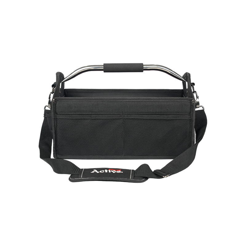 Bolsa funcional de herramientas con mango tubular y fondo de goma plegable Bolsa funcional de herramientas con mango tubular y fondo de goma plegable