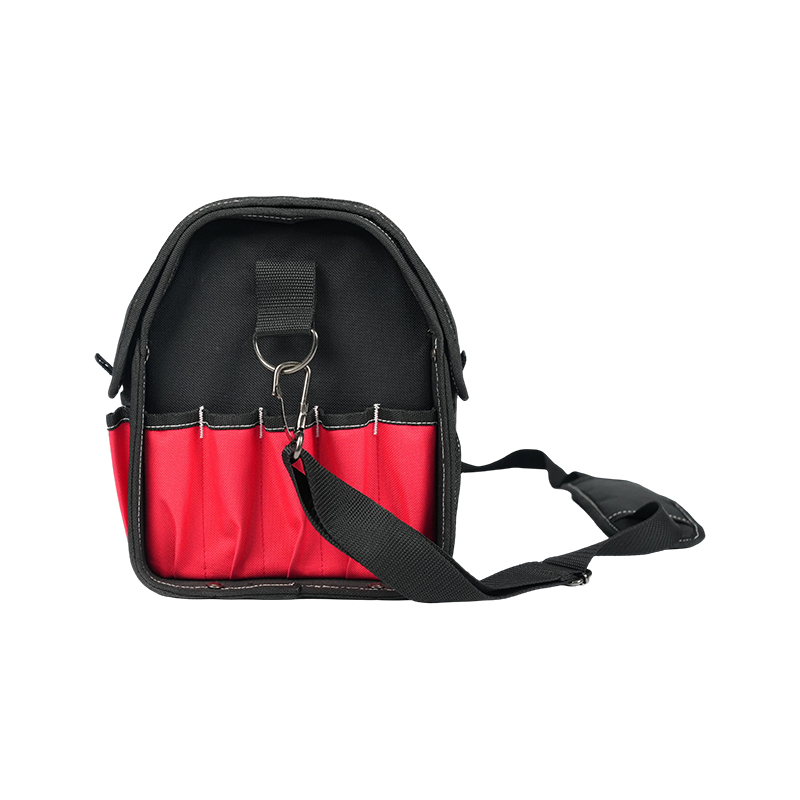 Bolsa para herramientas con anillo colgante de gran capacidad y mango de metal resistente de varios tamaños Bolsa para herramientas con anillo colgante de gran capacidad y mango de metal resistente de varios tamaños