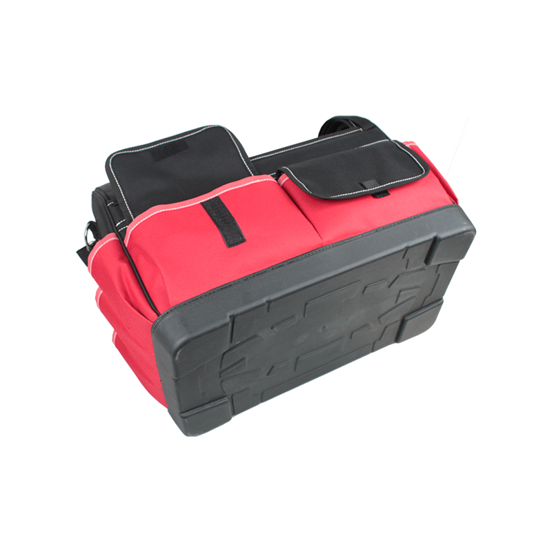 Bolsa de herramientas resistente con base rígida y correa de hombro ajustable Bolsa de herramientas resistente con base rígida y correa de hombro ajustable